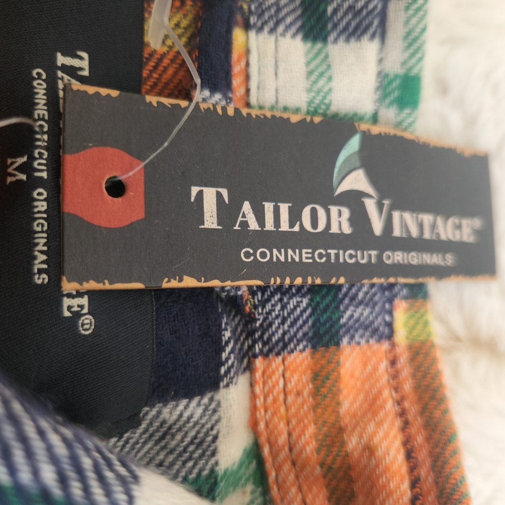 Tailor Vintage Multicolor Plaid Button Down Shirt - Picture 8 of 12